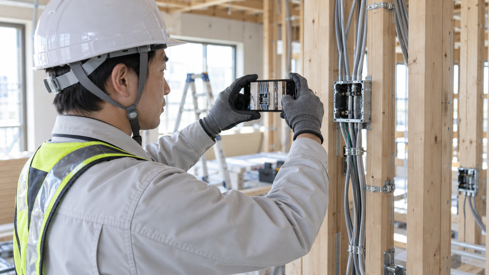 電気工事の工事写真はどう管理する?配線・ボックス・仕上げを追える整理の基本のアイキャッチ画像