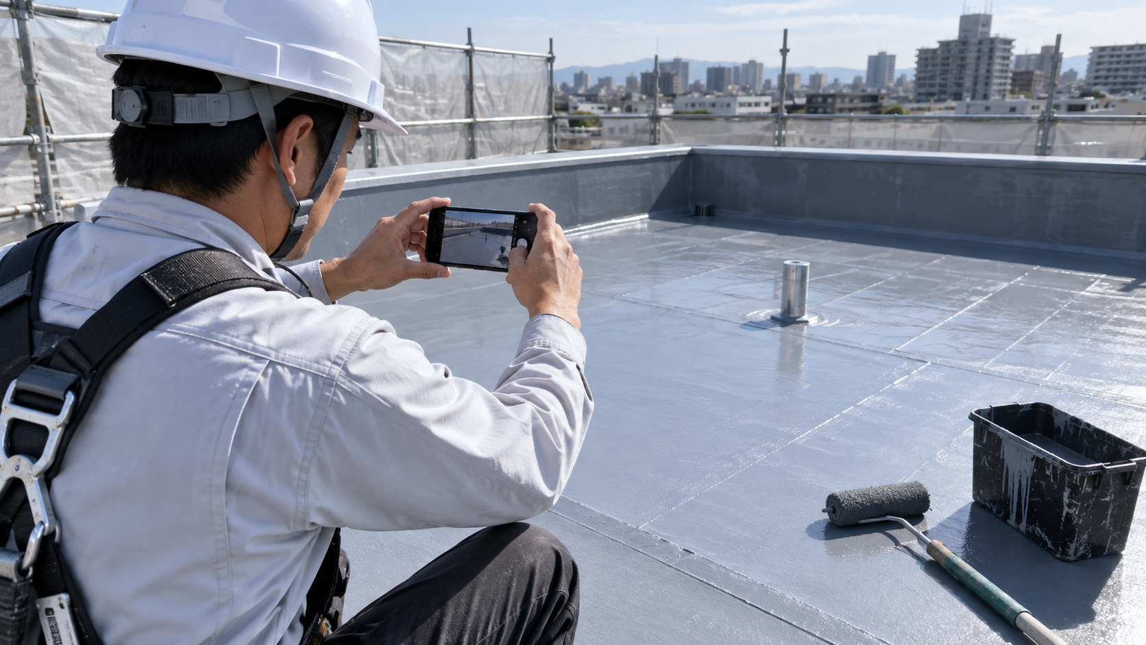 防水工事の工事写真を整理する方法|下地・施工中・完了を追える記録の残し方のアイキャッチ画像